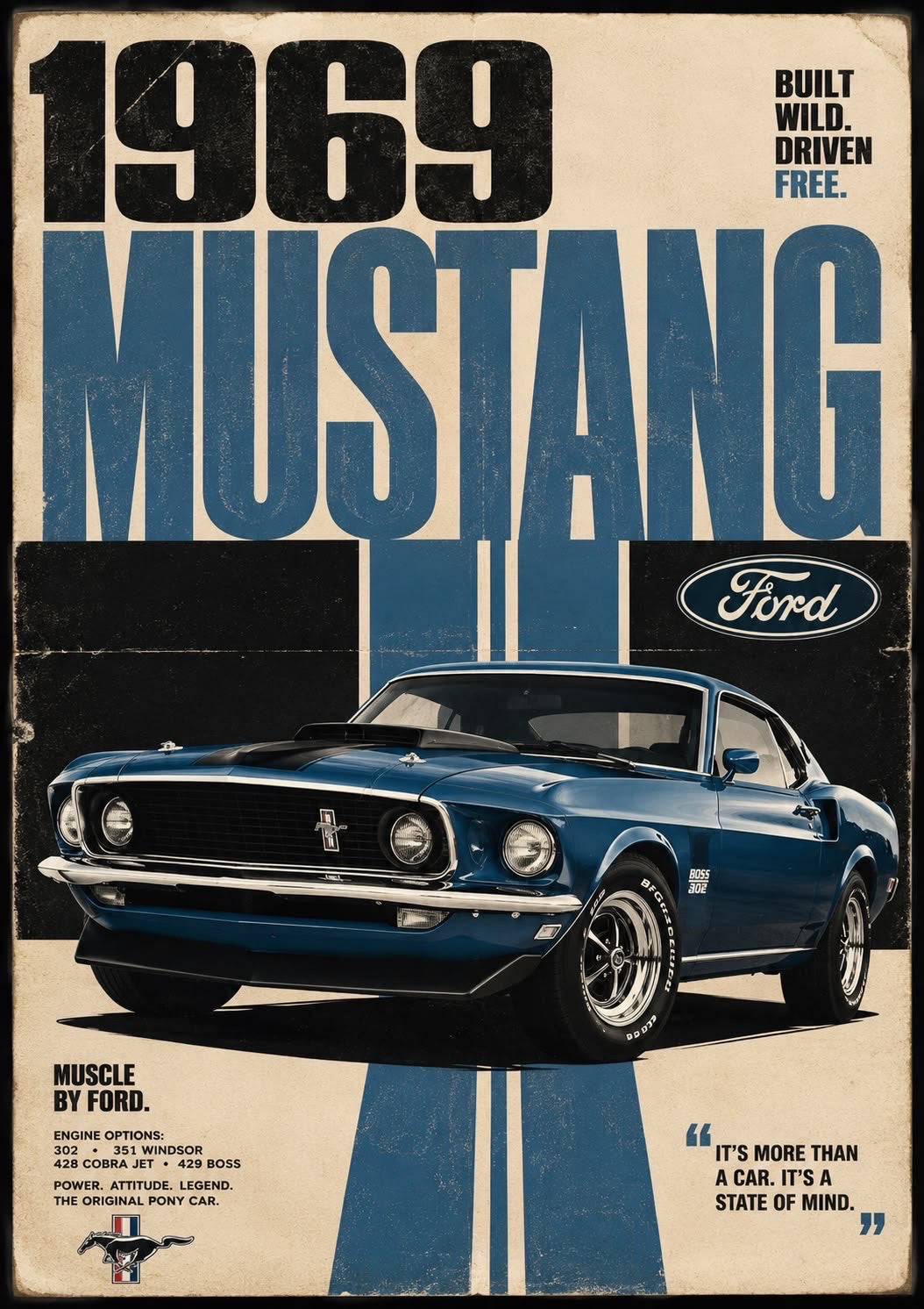 Mustang Canvas Frame