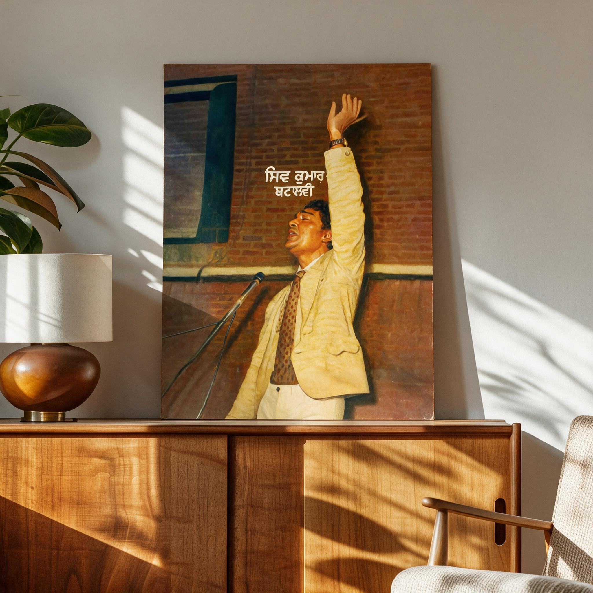 Shiv Kumar Batalvi Canvas Frame